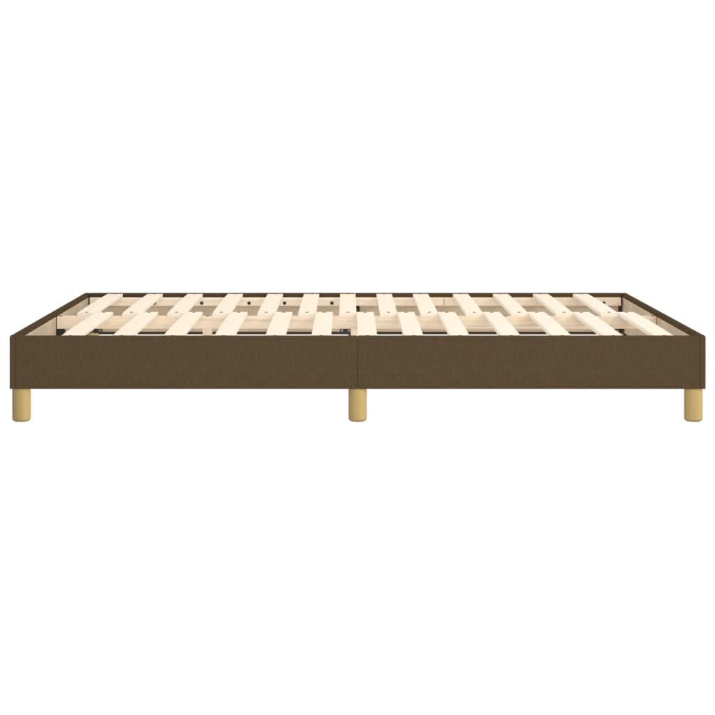 Struttura Letto a Rete a Molle Marrone Scuro 140x190 cm Tessuto | homemem39