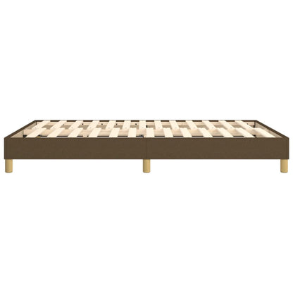 Struttura Letto a Rete a Molle Marrone Scuro 140x190 cm Tessuto | homemem39