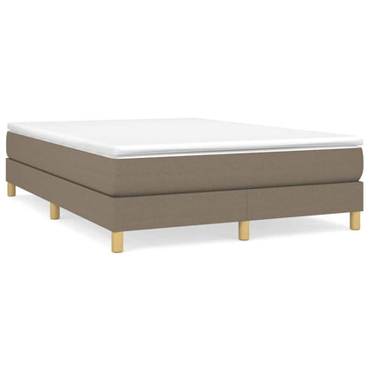 Struttura Letto a Rete a Molle Tortora 140x190 cm in Tessuto