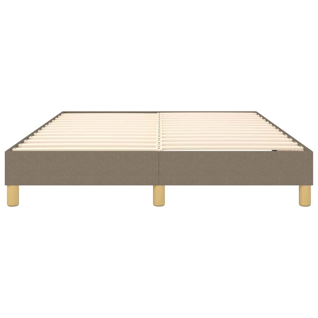 Struttura Letto a Rete a Molle Tortora 140x190 cm in Tessuto