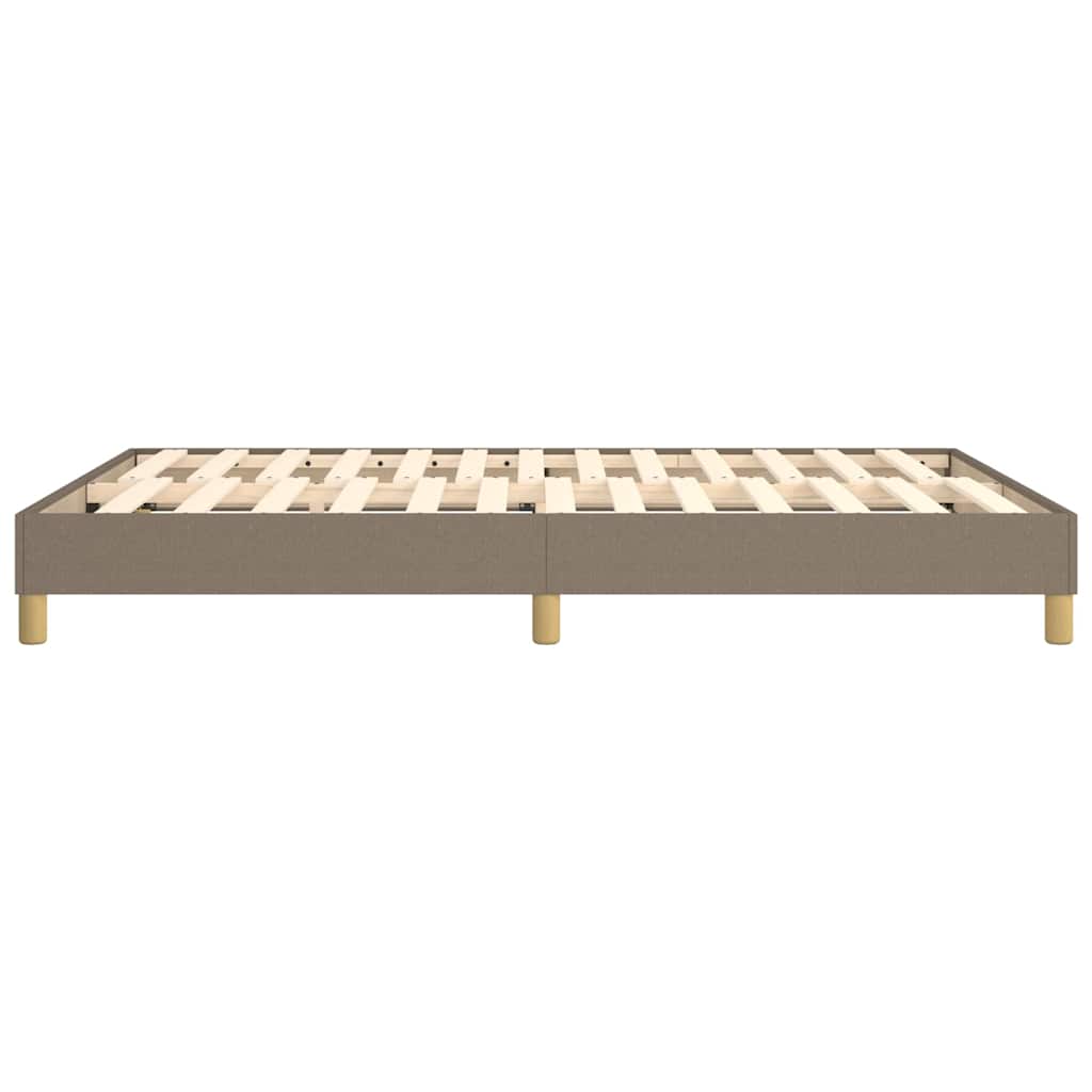 Struttura Letto a Rete a Molle Tortora 140x190 cm in Tessuto