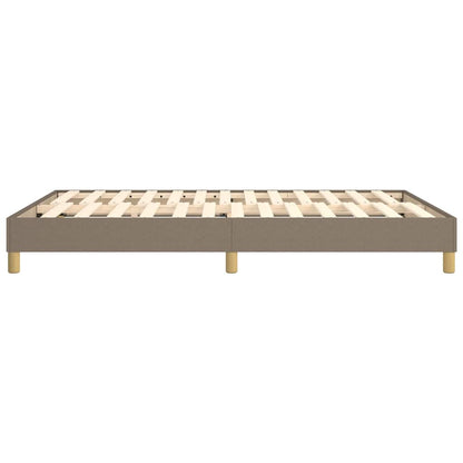 Struttura Letto a Rete a Molle Tortora 140x190 cm in Tessuto