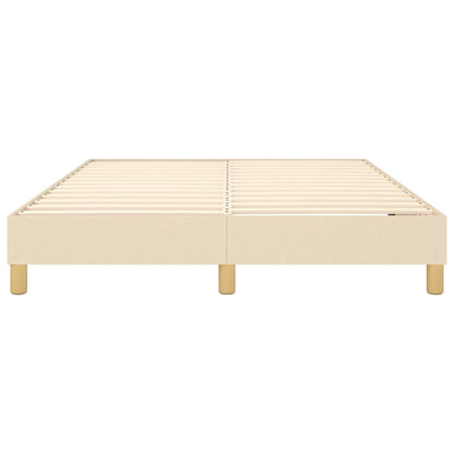 Struttura Letto a Rete a Molle Crema 140x190 cm in Tessuto | homemem39