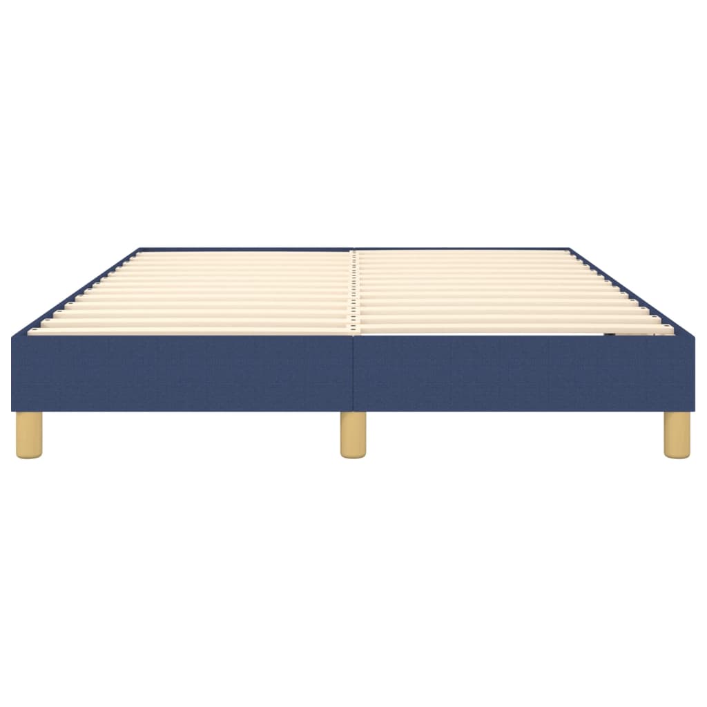 Struttura Letto a Rete a Molle Blu 140x190 cm in Tessuto | homemem39