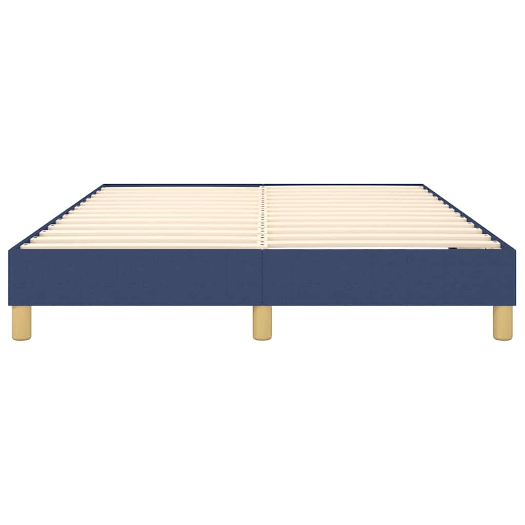 Struttura Letto a Rete a Molle Blu 140x190 cm in Tessuto