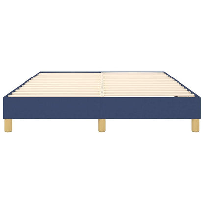 Struttura Letto a Rete a Molle Blu 140x190 cm in Tessuto