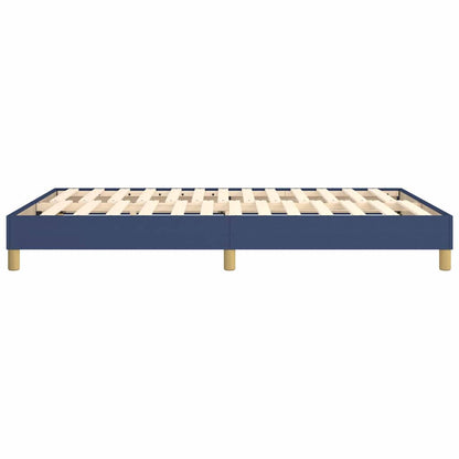 Struttura Letto a Rete a Molle Blu 140x190 cm in Tessuto