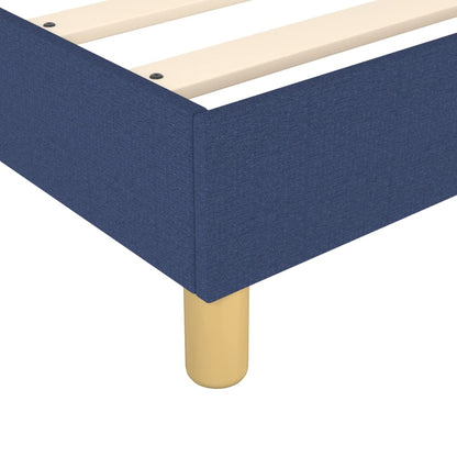 Struttura Letto a Rete a Molle Blu 140x190 cm in Tessuto | homemem39