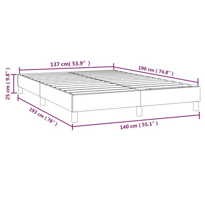 Struttura Letto a Rete a Molle Blu 140x190 cm in Tessuto