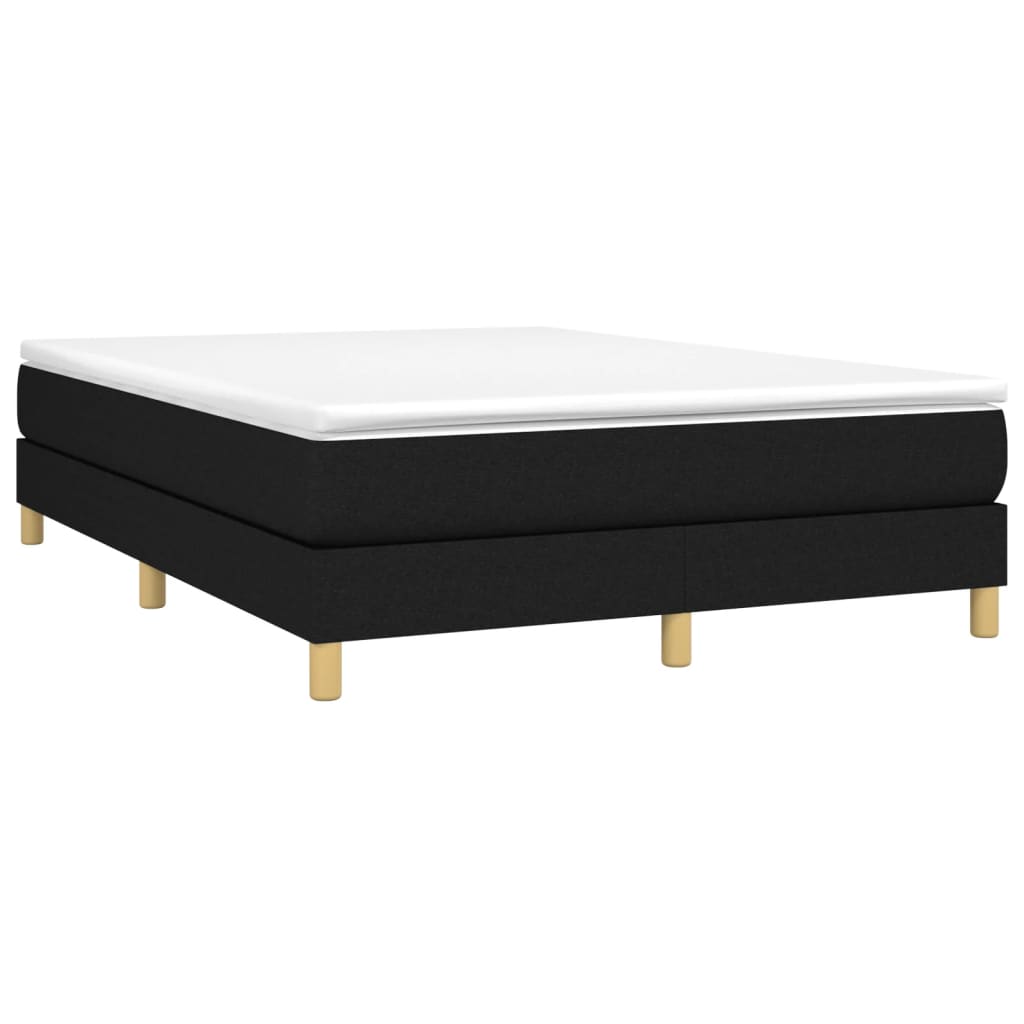 Struttura Letto a Rete a Molle Nero 140x200 cm in Tessuto | homemem39