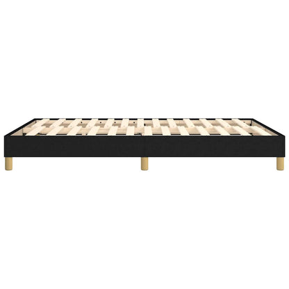 Struttura Letto a Rete a Molle Nero 140x200 cm in Tessuto