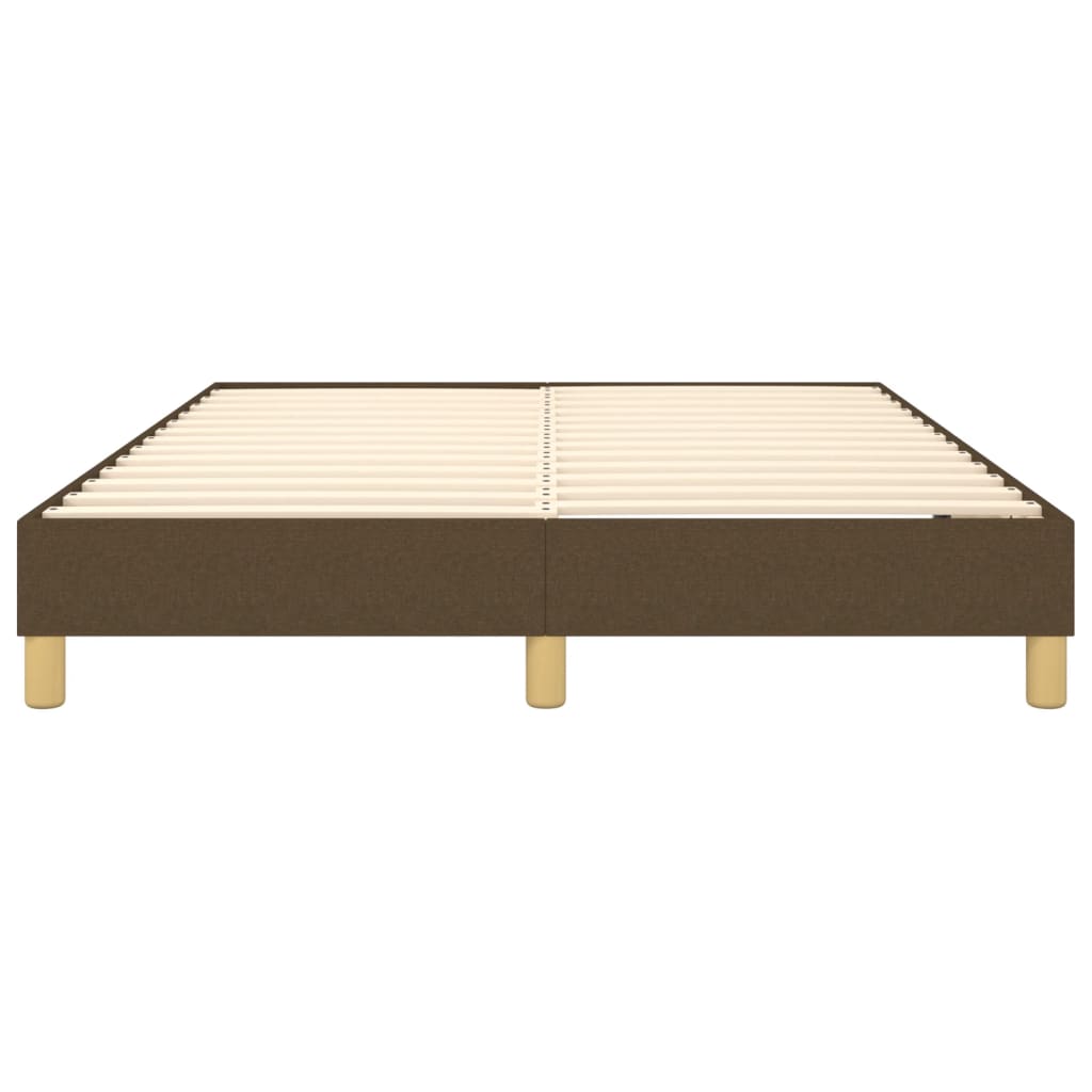 Struttura Letto a Rete a Molle Marrone Scuro 140x200 cm Tessuto | homemem39