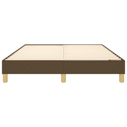 Struttura Letto a Rete a Molle Marrone Scuro 140x200 cm Tessuto | homemem39