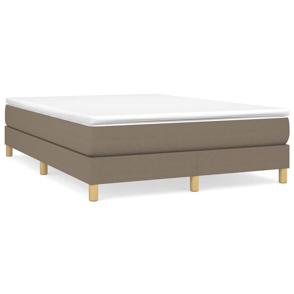Struttura Letto a Rete a Molle Tortora 140x200 cm in Tessuto