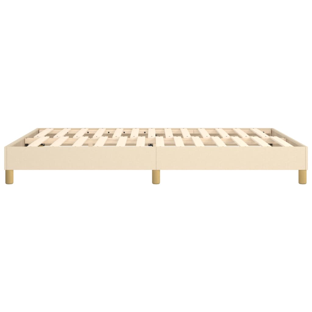 Struttura Letto a Rete a Molle Crema 140x200 cm in Tessuto | homemem39