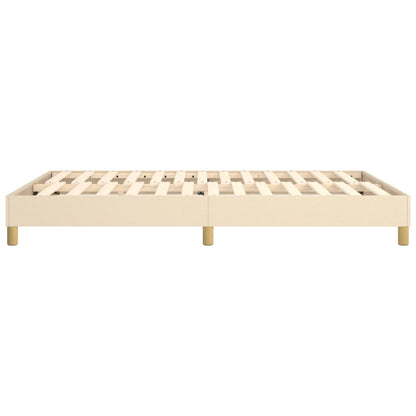 Struttura Letto a Rete a Molle Crema 140x200 cm in Tessuto | homemem39