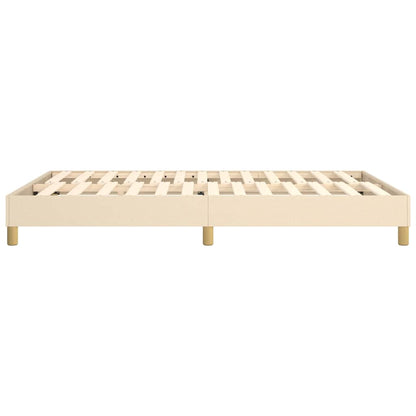 Struttura Letto a Rete a Molle Crema 140x200 cm in Tessuto