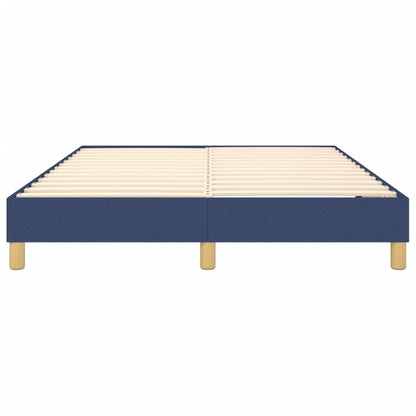 Struttura Letto a Rete a Molle Blu 140x200 cm in Tessuto