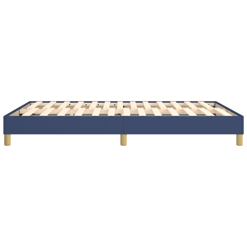 Struttura Letto a Rete a Molle Blu 140x200 cm in Tessuto