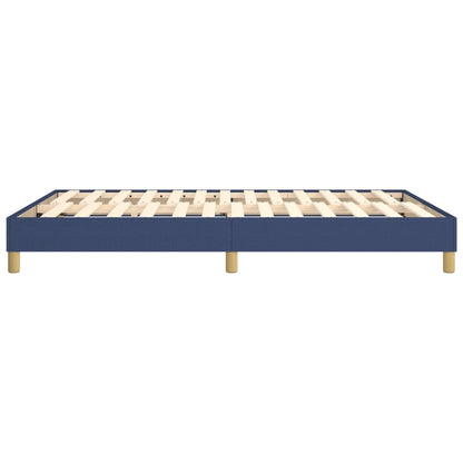 Struttura Letto a Rete a Molle Blu 140x200 cm in Tessuto