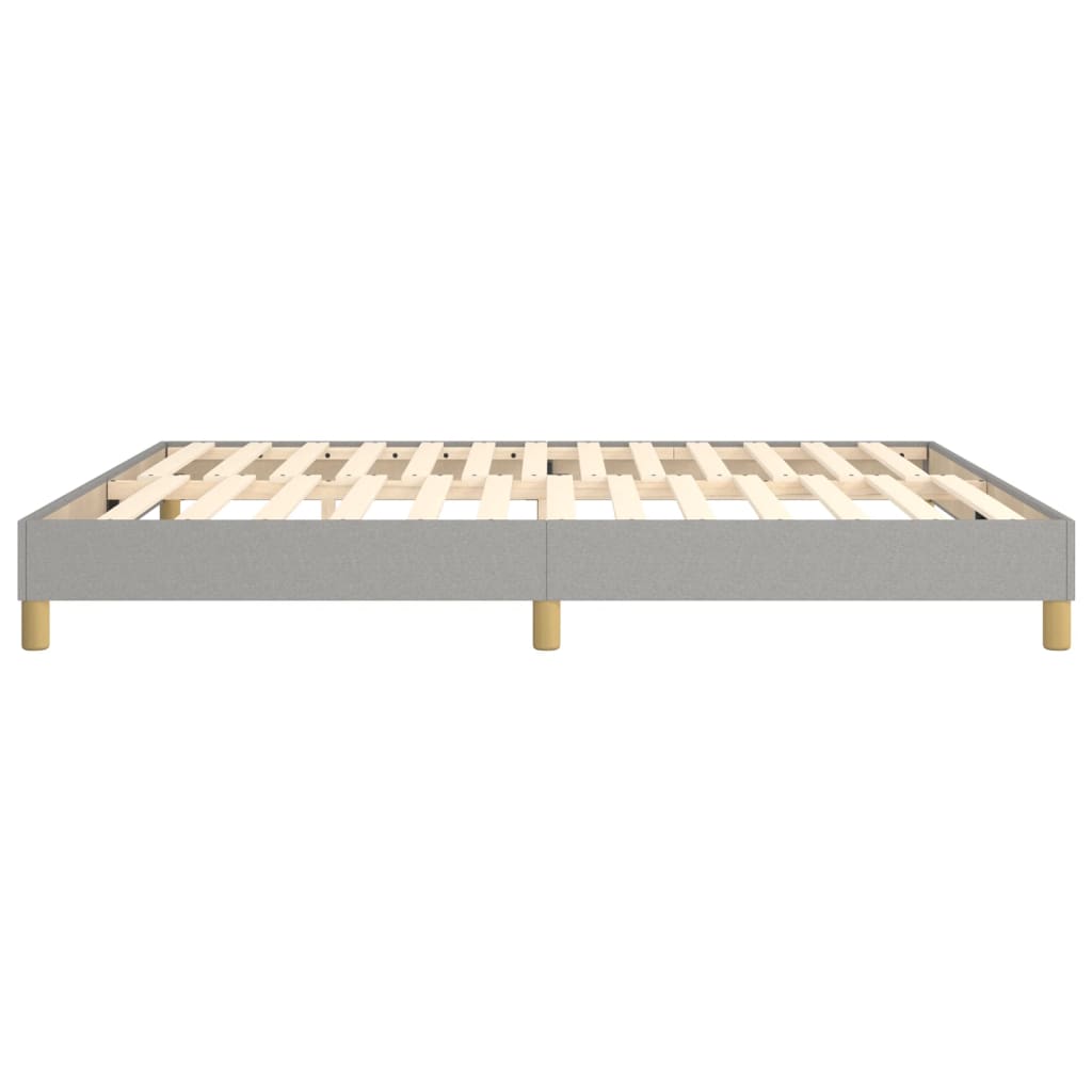 Struttura Letto a Rete a Molle Grigio Chiaro 160x200 cm Tessuto | homemem39