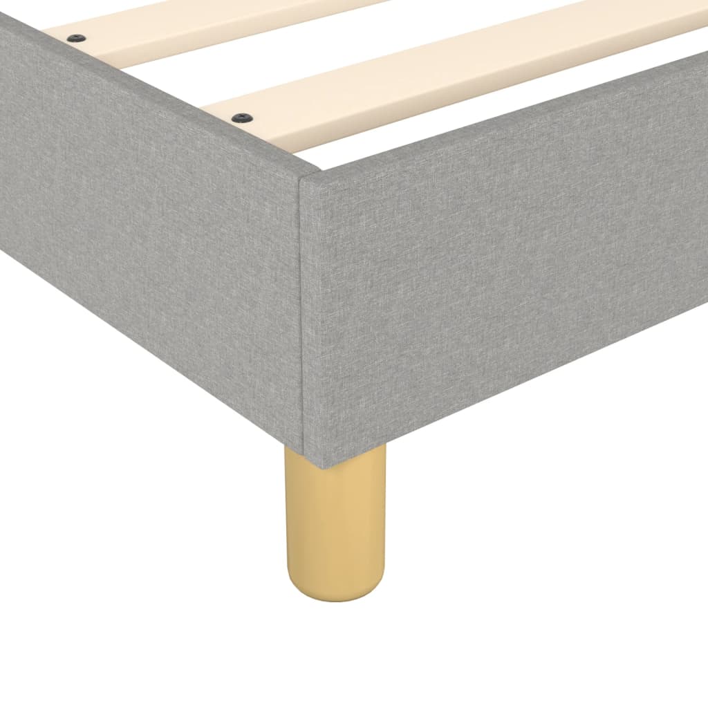 Struttura Letto a Rete a Molle Grigio Chiaro 160x200 cm Tessuto | homemem39