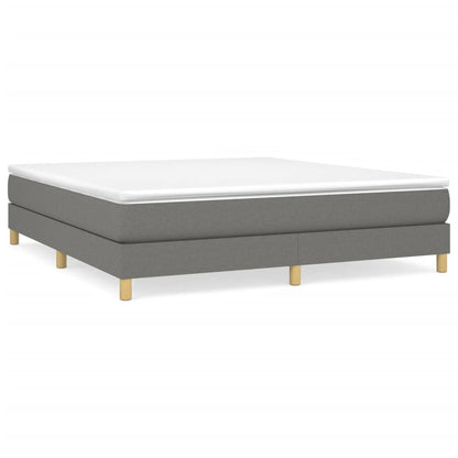 Struttura Letto a Rete a Molle Grigio Scuro 160x200 cm Tessuto | homemem39