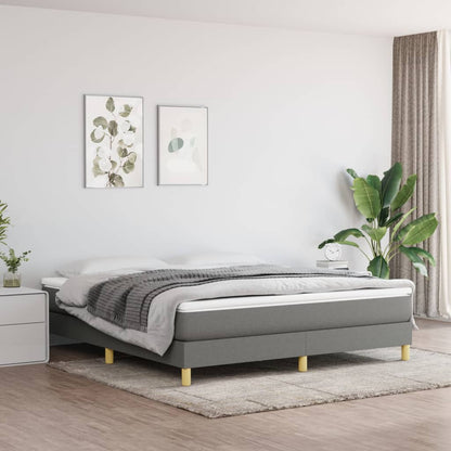 Struttura Letto a Rete a Molle Grigio Scuro 160x200 cm Tessuto | homemem39