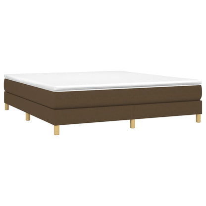 Struttura Letto a Rete a Molle Marrone Scuro 160x200 cm Tessuto | homemem39