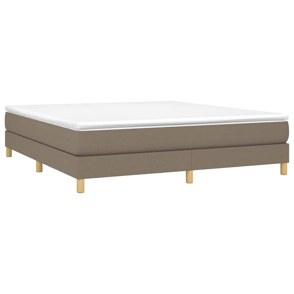 Struttura Letto a Rete a Molle Tortora 160x200 cm in Tessuto