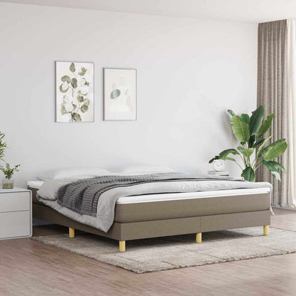 Struttura Letto a Rete a Molle Tortora 160x200 cm in Tessuto