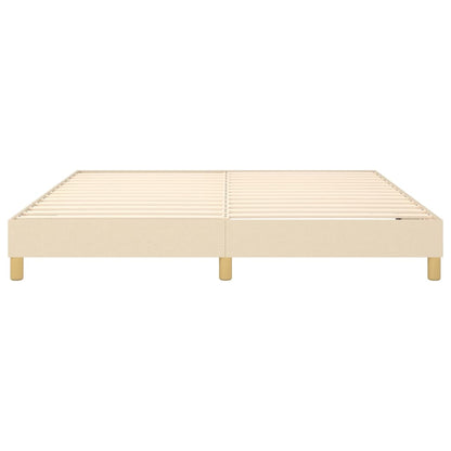 Struttura Letto a Rete a Molle Crema 160x200 cm in Tessuto | homemem39