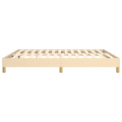 Struttura Letto a Rete a Molle Crema 160x200 cm in Tessuto | homemem39