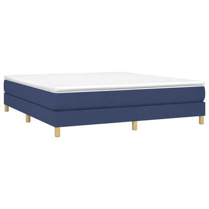 Struttura Letto a Rete a Molle Blu 160x200 cm in Tessuto | homemem39