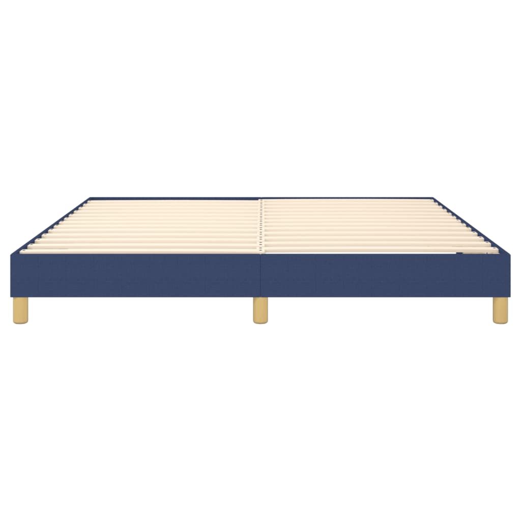 Struttura Letto a Rete a Molle Blu 160x200 cm in Tessuto | homemem39