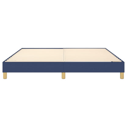 Struttura Letto a Rete a Molle Blu 160x200 cm in Tessuto | homemem39