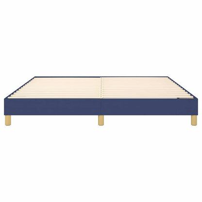 Struttura Letto a Rete a Molle Blu 160x200 cm in Tessuto