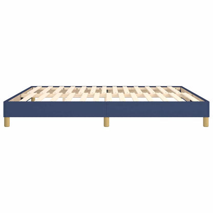 Struttura Letto a Rete a Molle Blu 160x200 cm in Tessuto