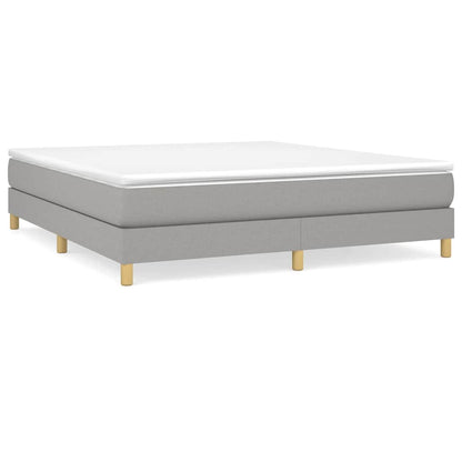 Struttura Letto a Rete a Molle Grigio Chiaro 180x200 cm Tessuto