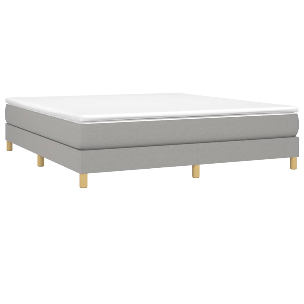 Struttura Letto a Rete a Molle Grigio Chiaro 180x200 cm Tessuto | homemem39