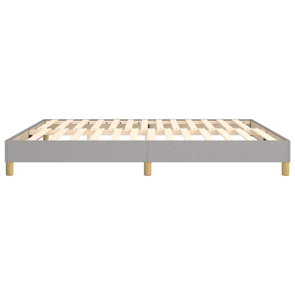 Struttura Letto a Rete a Molle Grigio Chiaro 180x200 cm Tessuto