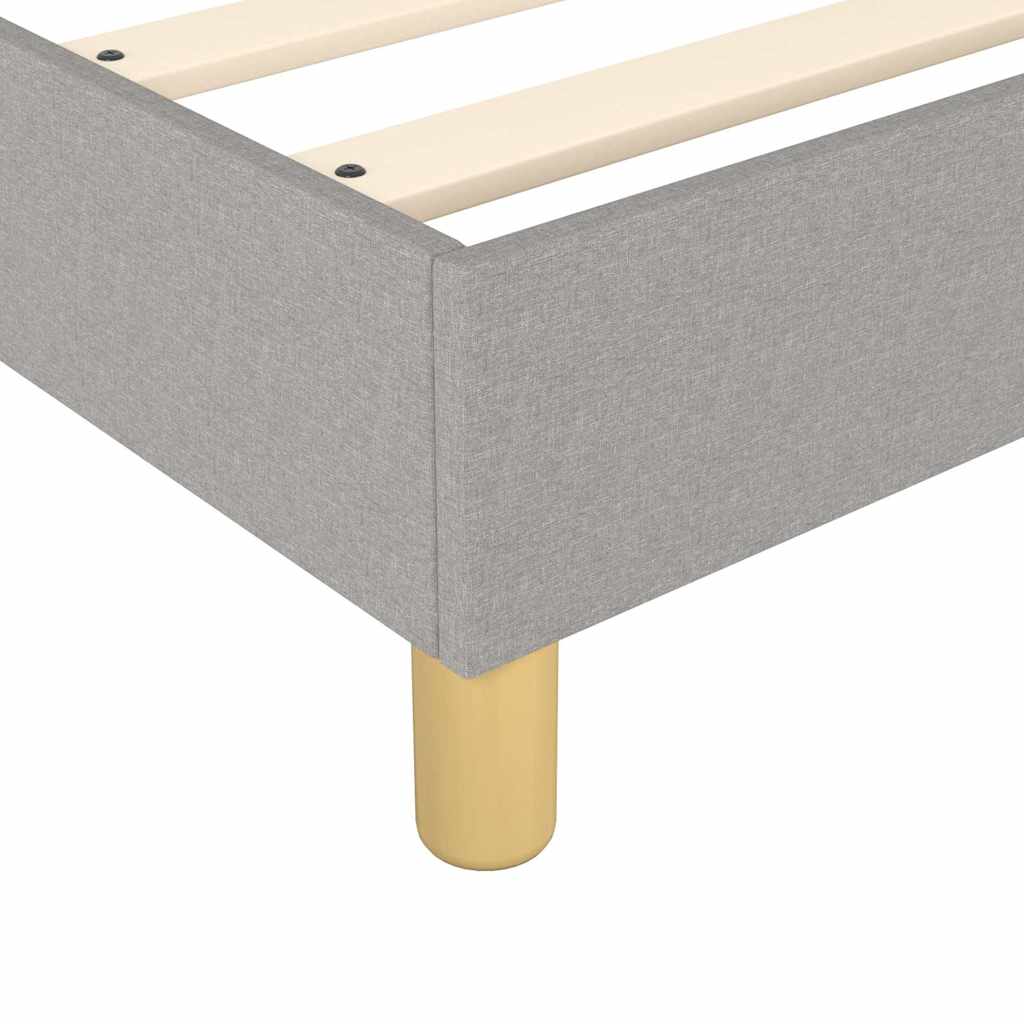 Struttura Letto a Rete a Molle Grigio Chiaro 180x200 cm Tessuto