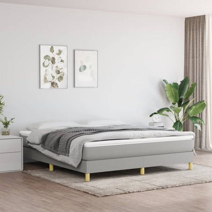 Struttura Letto a Rete a Molle Grigio Chiaro 180x200 cm Tessuto | homemem39