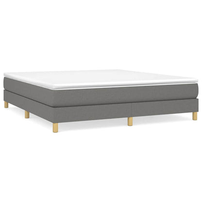 Struttura Letto a Rete a Molle Grigio Scuro 180x200 cm Tessuto