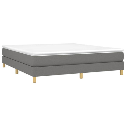 Struttura Letto a Rete a Molle Grigio Scuro 180x200 cm Tessuto