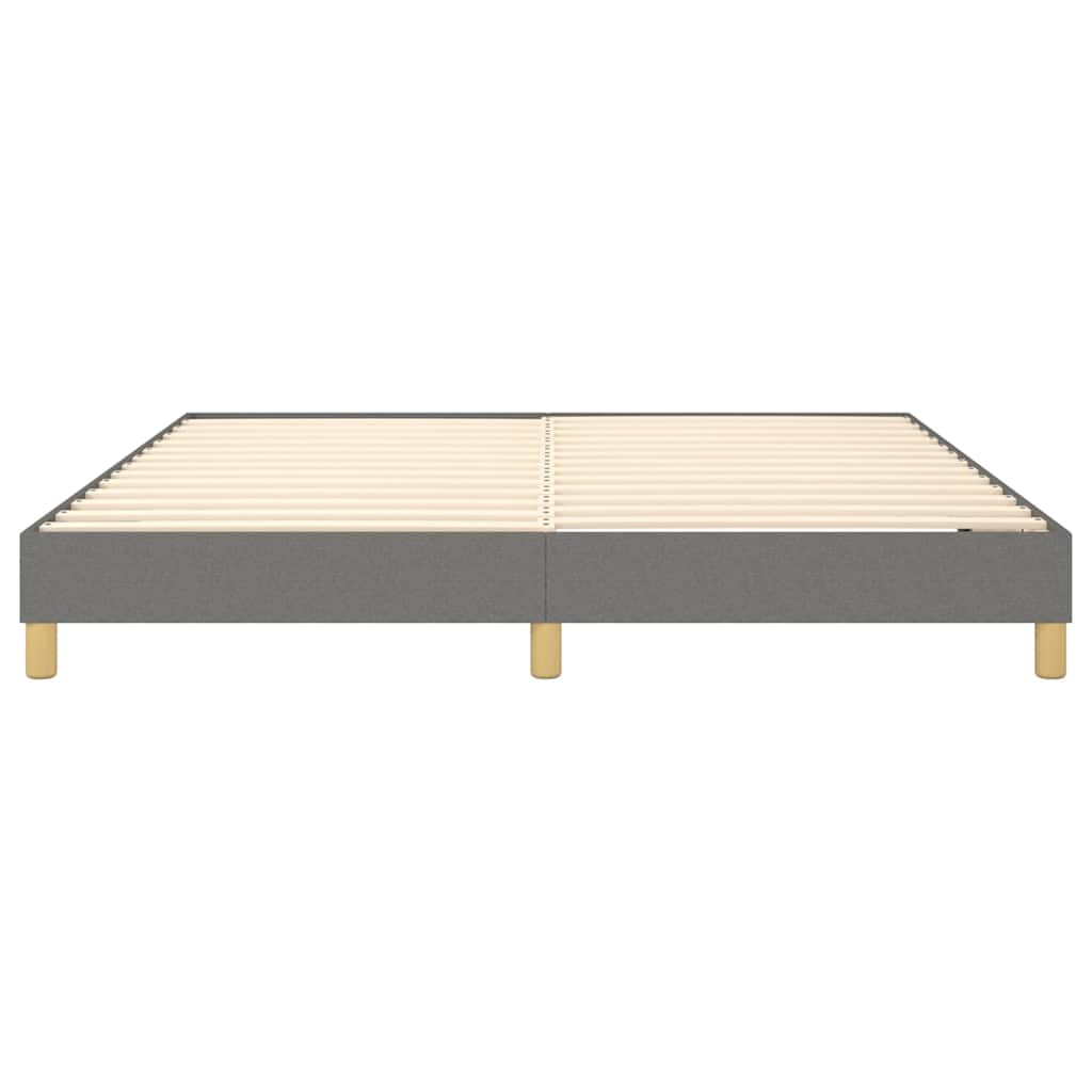 Struttura Letto a Rete a Molle Grigio Scuro 180x200 cm Tessuto