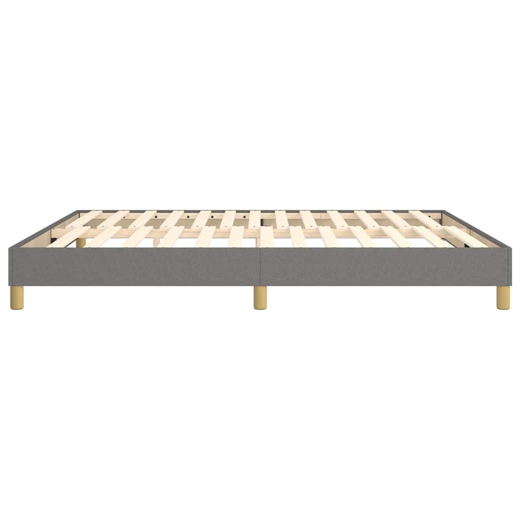 Struttura Letto a Rete a Molle Grigio Scuro 180x200 cm Tessuto