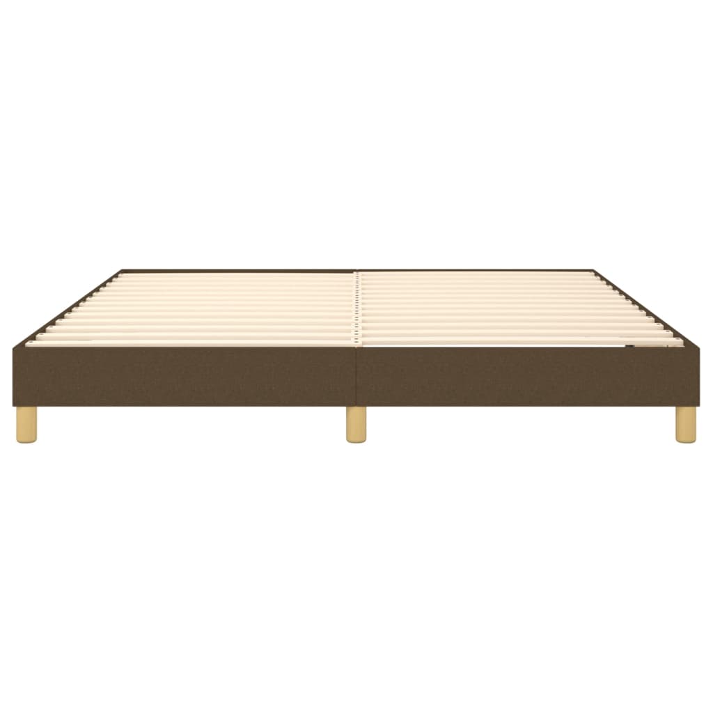 Struttura Letto a Rete a Molle Marrone Scuro 180x200 cm Tessuto | homemem39