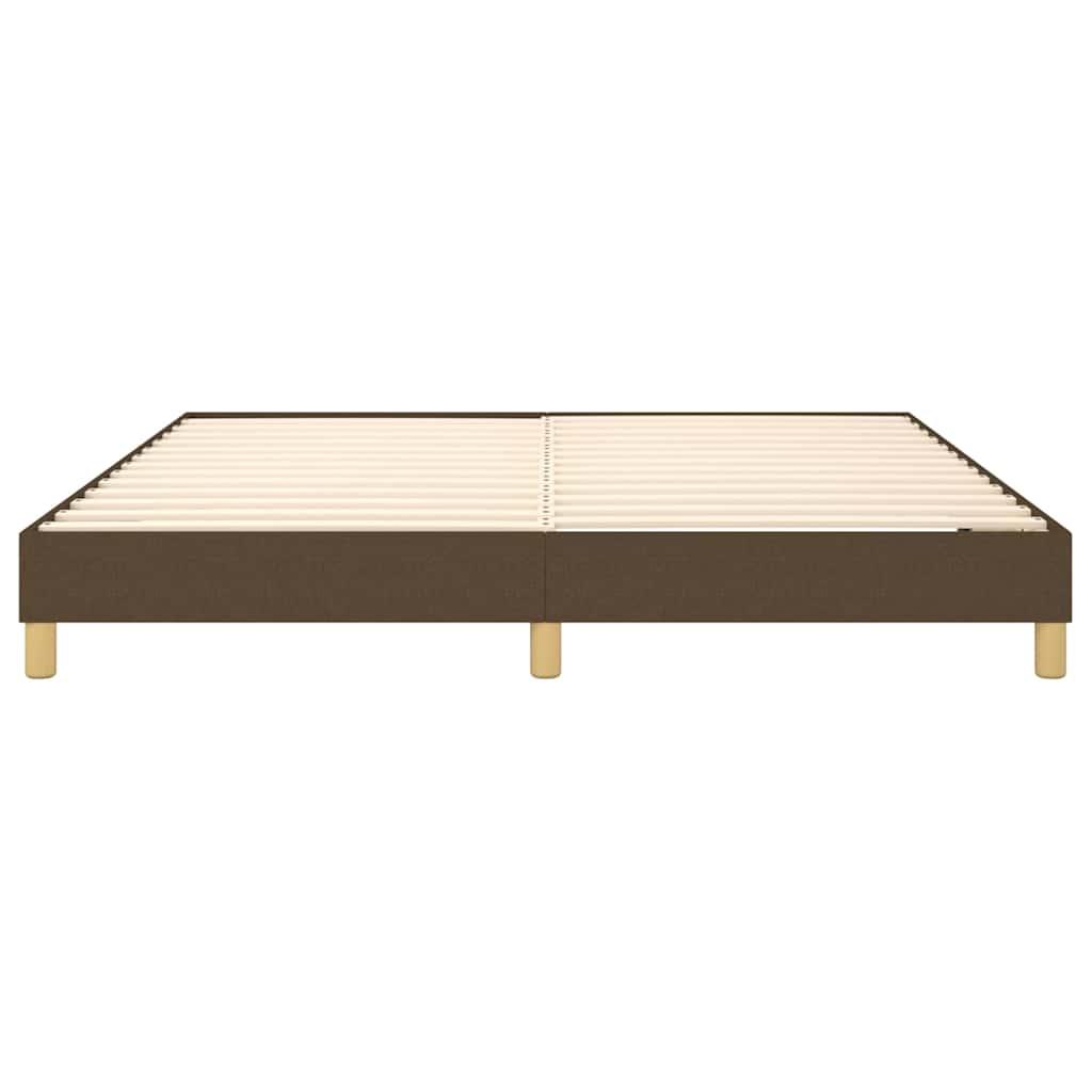 Struttura Letto a Rete a Molle Marrone Scuro 180x200 cm Tessuto