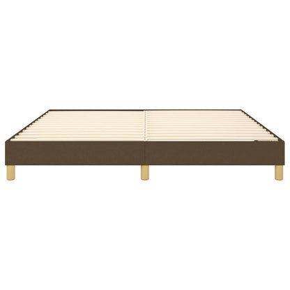 Struttura Letto a Rete a Molle Marrone Scuro 180x200 cm Tessuto
